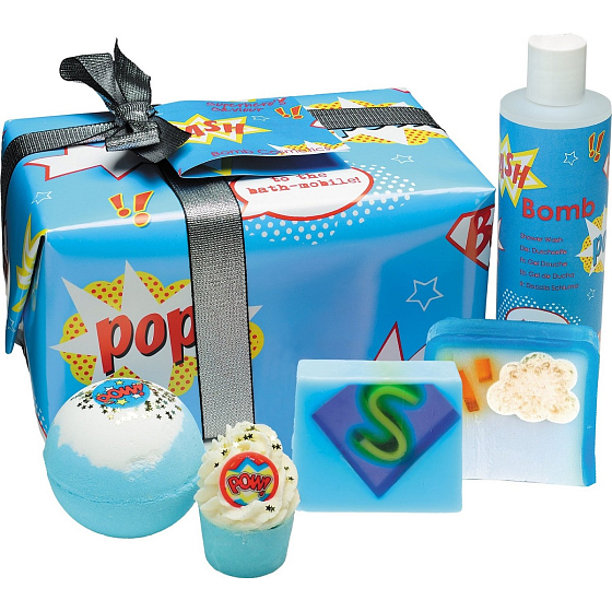 Bomb Cosmetics Superhero - Superheros Saviour Mix aus Ballistik und Seifen 5 Stück, Kosmetikset