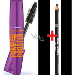 Miss Sports Pump Up Booster Mascara 001 Extra Schwarz 12 ml + Augenstift 001 Magic 1,2 g Miss Sports Pump Up Booster Mascara 001 Extra Schwarz 12 ml + Augenstift 001 Magic 1,2 g