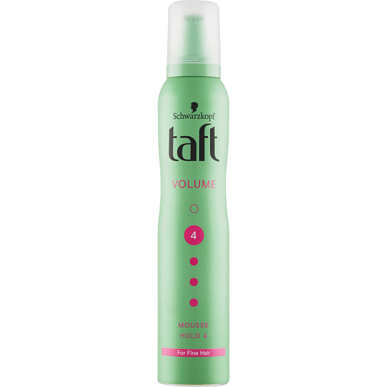 Taft Volume, Schaumfestiger mit Push-Up-Effekt, Stärke der Fixierung 4, 200 ml