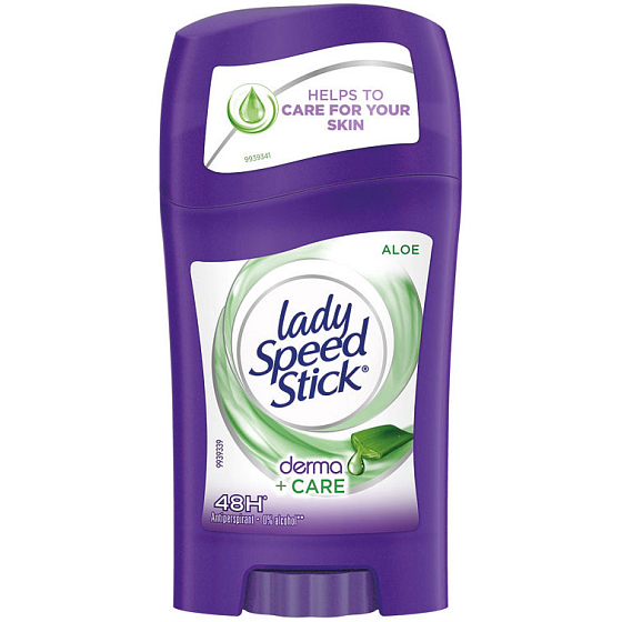 Lady Speed Stick Derma + Care Aloe Antitranspirant Deodorant Stick für Frauen 45 g