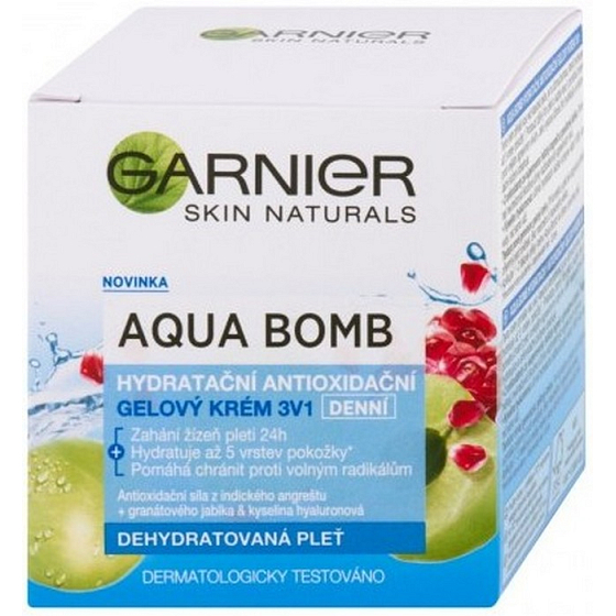Garnier Skin Naturals Aqua Bomb täglich feuchtigkeitsspendende antioxidative Gelcreme 3 in 1 50 ml