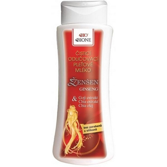 Bione Cosmetics Ginseng Make-up-Entferner-Lotion für alle Hauttypen 255 ml
