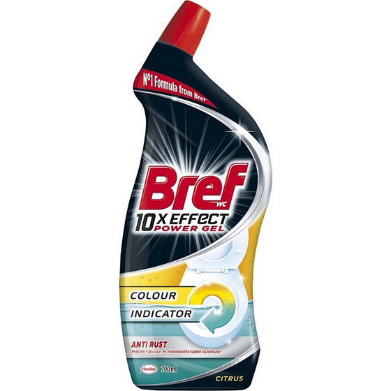 Bref 10x Effect Power Gel Anti Rost Citrus flüssiger Toilettenreiniger gegen Rost 700 ml
