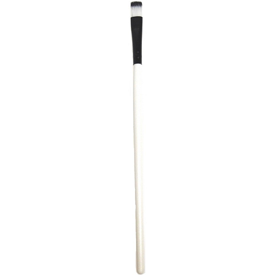 Kosmetikpinsel schwarz-weiß gerade 18 cm