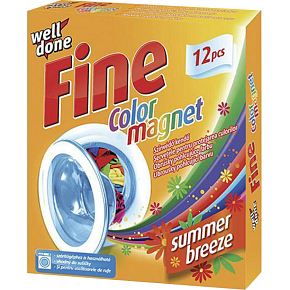 Well Done Fine Color Magnet Sommer Tücher für den Wäschetrockner und die Waschmaschine 12 Stück