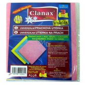 Clanax Universelles Staubtuch Viskose 38 x 35 cm 3 Stück