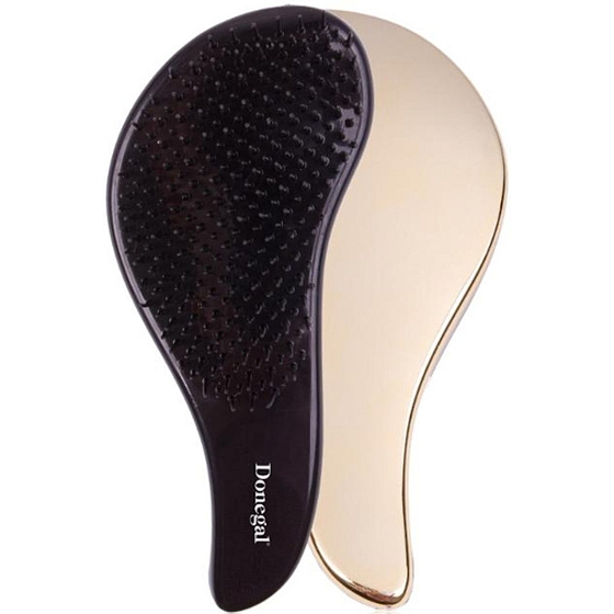 Donegal TT-Hair Chrome Look Haarbürste Gold 18 cm
