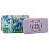 Böhmen Geschenke Blaue Blumen - Lavendel handgemachte Toilettenseife mit Glycerin in einer Blechdose 80 g
