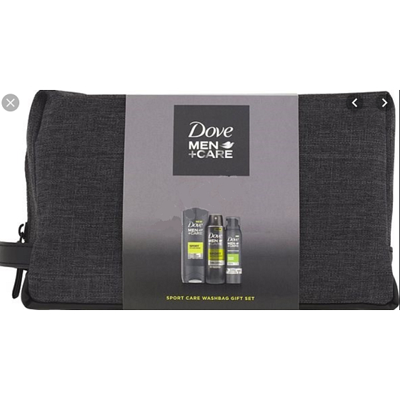 Dove Men + Care Extra Frisches Duschgel 250 ml + Antitranspirant Deodorant Spray 150 ml + Duschschaum 200 ml + Etui, Kosmetikset