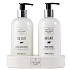 Scottish Fine Soaps Au Lait Flüssigseifenspender 300 ml + Handlotionsspender 300 ml, Duo-Set