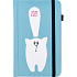 Albi Diary 2021 Tasche mit Gummiband Blau mit Katze 9,5 cm x 15 cm x 1,3 cm