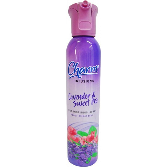 Charm Infusions Lavendel & Sweet Pea - Lavendel und Sweet Pea Lufterfrischer mit Spray 240 ml