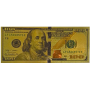 Talisman Gold Kunststoff-Banknote 100 USD