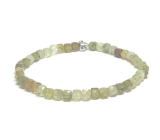 Granat Tsavorit grün facettiert Armband elastisch Naturstein, Kugel 4,5 mm / 16 - 17 cm, Gärtner Maskottchen