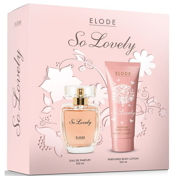 Elode So Lovely Eau de Parfum 100 ml + Bodylotion 100 ml, Geschenkset für Frauen