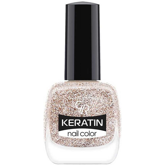 Golden Rose Keratin Nail Color Glitter Nagellack 404 10,5 ml