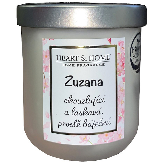 Heart & Home Frische Leinen Soja-Duftkerze mit dem Namen Zuzana 110 g