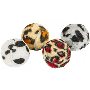 B&F Katzenball mit Tiermotiv 4 cm 4 Stück