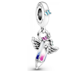 Sterling Silber 925 Crayon - Träume von der Zukunft, Armband Anhänger Symbol