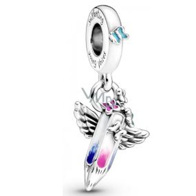 Sterling Silber 925 Crayon - Träume von der Zukunft, Armband Anhänger Symbol Sterling Silber 925 Crayon - Träume von der Zukunft, Armband Anhänger Symbol