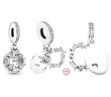 Charms Sterling Silber 925 Eisschnitzerei - You melt my heart, Liebesarmband Anhänger