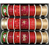 Nekupto Stoff Weihnachtsband Grün santa 25 mm x 2,5 m
