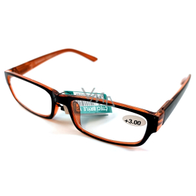 Berkeley Lesebrille +3.0 Kunststoff schwarz orange 1 Stück MC2062