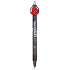 Colorino Gummierter Stift Spiderman schwarzer Kopf auf weißem Hintergrund, blaue Mine 0,5 mm