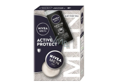 Nivea Men Active Protect Feuchtigkeitscreme 75 ml + Nivea Active Clean Duschgel 250 ml, Pflegeset für Männer