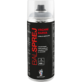 BALSPREJ Decklack universelle Acrylfarbe Spray RAL 7035 Lichtgrau 400 ml