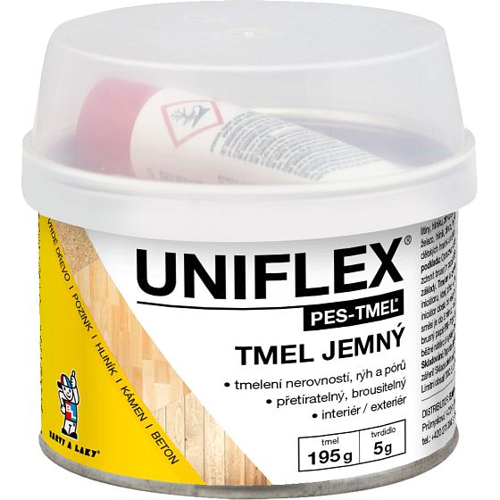 Uniflex PES-TMEL feiner Spachtel für Metall, Stahl, Stein, Beton und Holz, 200 g