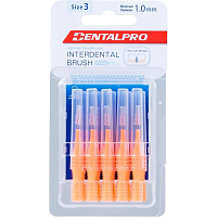 DentalPro Interdentalbürste gerade 1,0 mm orange, 10 Stück