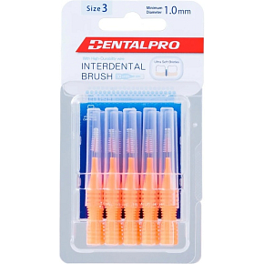 DentalPro Interdentalbürste gerade 1,0 mm orange, 10 Stück DentalPro Interdentalbürste gerade 1,0 mm orange, 10 Stück
