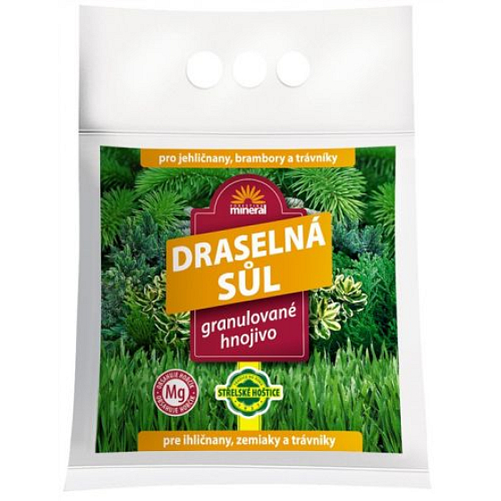 Forestina Kaliumsalz Mineralischer Granulatdünger für Nadelbäume, Kartoffeln und Rasen 2,5 kg