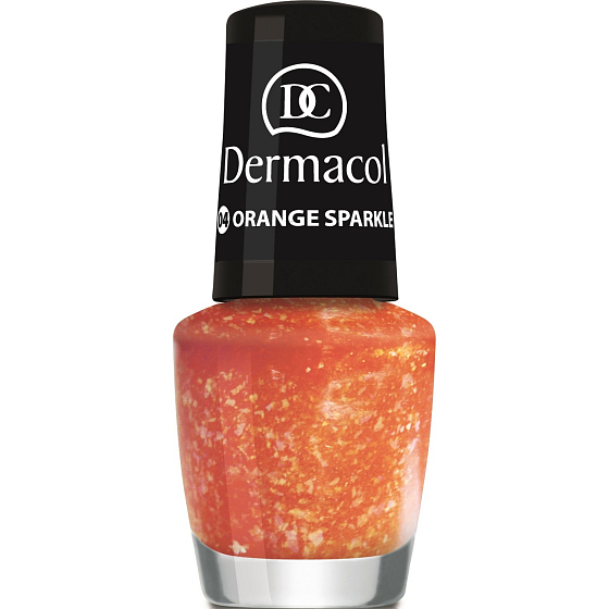Dermacol Nagellack mit Effekt Nagellack mit Effekt 04 Orange Sparkle 5 ml