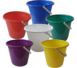 Eimer Kunststoff, ohne Auslauf, verschiedene Farben, 10 l