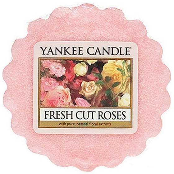 Yankee Candle Fresh Cut Roses - Frisch geschnittenes Rosenduftwachs für Aromalampe 22 g