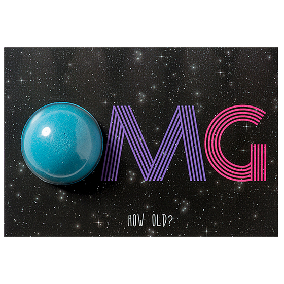 Bomb Cosmetics Omg Funkelnde Grußkarte mit Ballistik 50 g