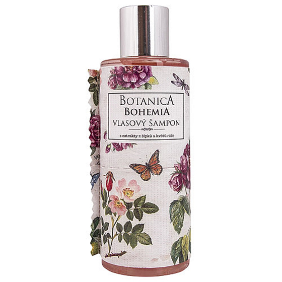 Bohemia Gifts Botanica Hagebutte und Rose Shampoo für alle Haartypen 200 ml