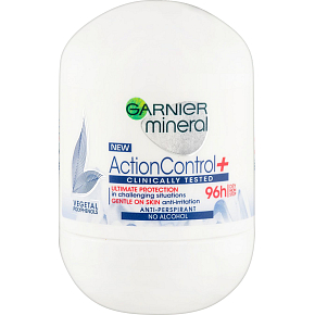 Garnier Mineral Action Control+ clinically tested Kugel-Antitranspirant, 50 ml