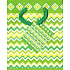 Nekupto Geschenk Papiertüte 14 x 11 x 6,5 cm Grün-Gelb 1622 50 KFS