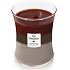 WoodWick Trilogy Forest Retreat - Waldflucht Duftkerze mit Holzdocht und Deckel Glas mittel 275 g