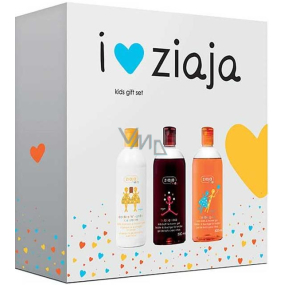 Ziaja Kids Bubble Cola mit dem Duft von Bubble Cola Badegel 500 ml + Kaugummi Badegel 500 ml + 2in1 Keks-Vanille-Eis-Shampoo und Duschgel 400 ml, Kosmetikset