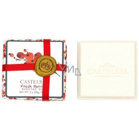 Castelbel Fresh Berries - Frische Beeren Weihnachts-Toilettenseife 2 x 150 g, Kosmetikset