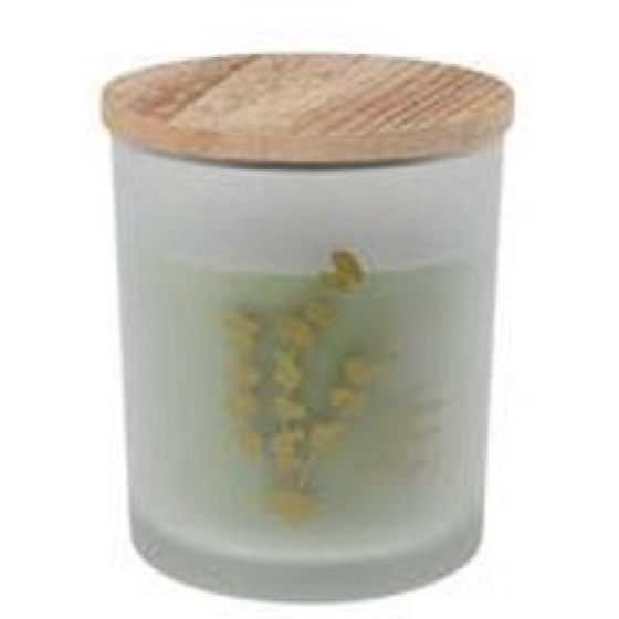 Emocio Eucalyptus - Eukalyptus-Duftkerze im Glas mit Holzdeckel 88 x 100 mm 1 Stück