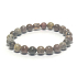Jaspis dunkel Armband elastisch Naturstein, Kugel 8 mm / 16-17 cm, Stein der positiven Energie