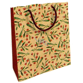 Nekupto Geschenk Kraftbeutel 25 x 8 x 19 cm Weihnachtsmistel