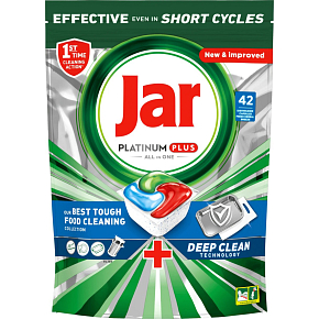 Jar Geschirrspültabletten Platinum Plus Deep Clean, 42 Stück