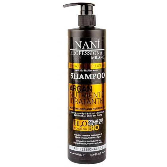 Naní Professional Milano Shampoo mit Arganöl für trockenes und strapaziertes Haar 500 ml