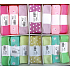 Ditipo Stoffband Flora pastell hellrosa mit weißen Blumen 3 m x 25 mm